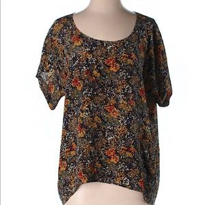 Short Sleeve Silk Top
